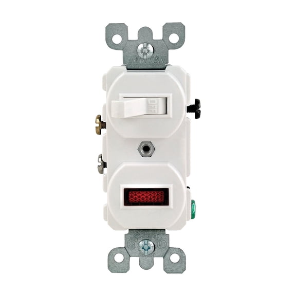 Leviton Heavy-Duty Switch & Pilot Light - Pack of 2