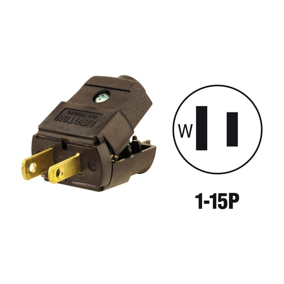 Leviton Hinged Cord Plug - Pack of 2