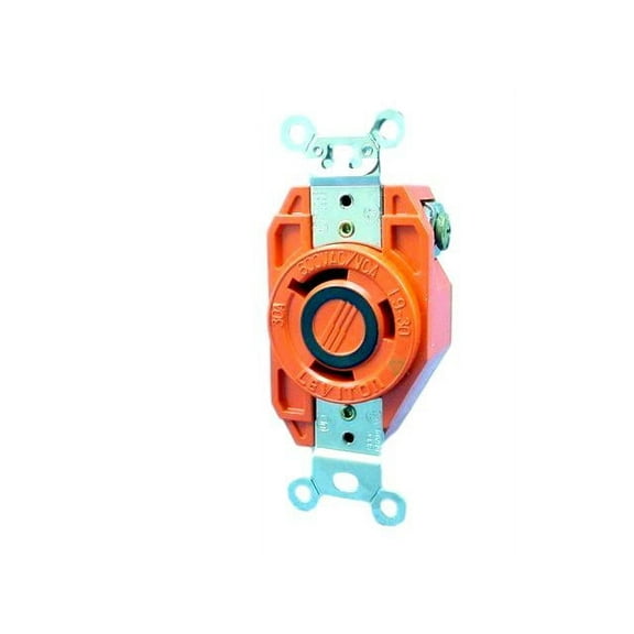 Leviton ISOLATED GROUND L9-30 Turn Locking Receptacle Twist Lock Outlet NEMA L9-30R 30A 600V 2650-IG