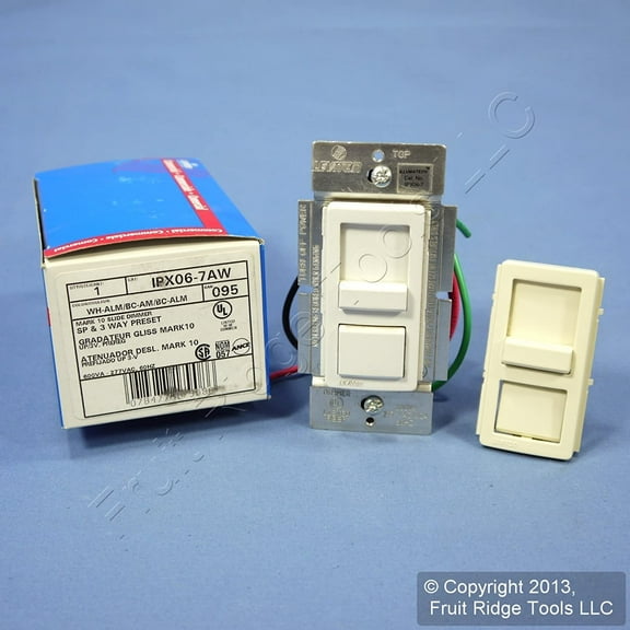 Leviton Illumatech Slide Dimmer Switch 3-way Ipx06-7aw