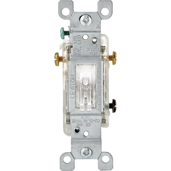 Leviton Illuminated Toggle 3-Way Switch - Single Pack
