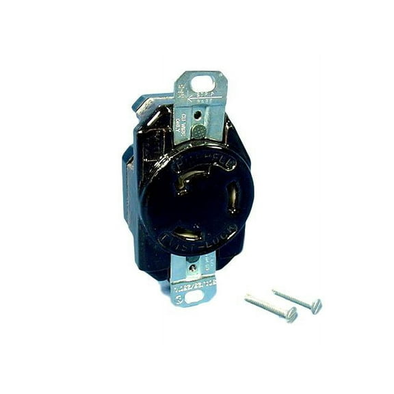 Leviton Industrial Grade Non-NEMA Twist Turn Locking Single Receptacle Outlet 30A 125/250V 3330-000