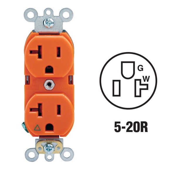 Leviton Isolated Grounding Duplex Outlet - Pack of 4  Indoor & Outdoor Use, NEC-Compliant