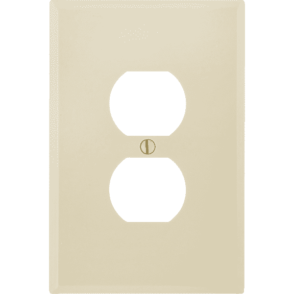 Leviton Wallplate in Ivory UL Listed for US Residential Electrical Code Compliance, Drop-in NEC-Standard Wiring