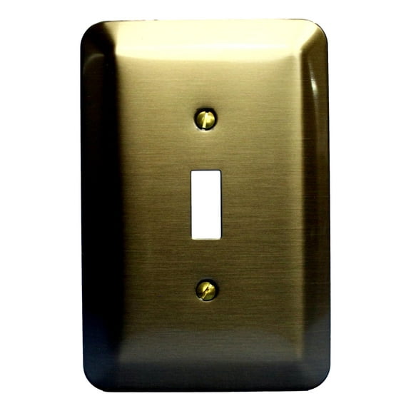 Leviton Jumbo Antique Brass Switch Cover Oversize Toggle Wall Plate 89301-ATB