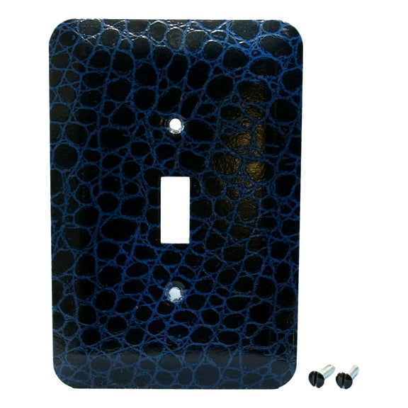 Leviton Jumbo Blue Leopard Print Switch Cover Oversize Toggle Wall Plates 89301-BLL