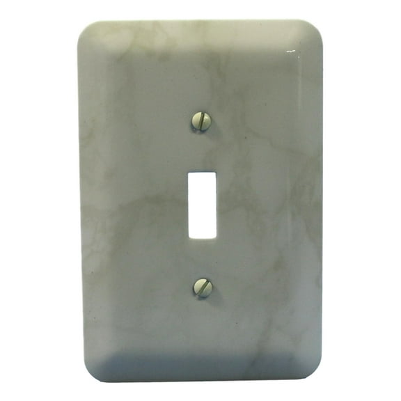 Leviton Jumbo Ivory Marble Switch Cover Oversize Toggle Wall Plate Switchplate 89301-IML