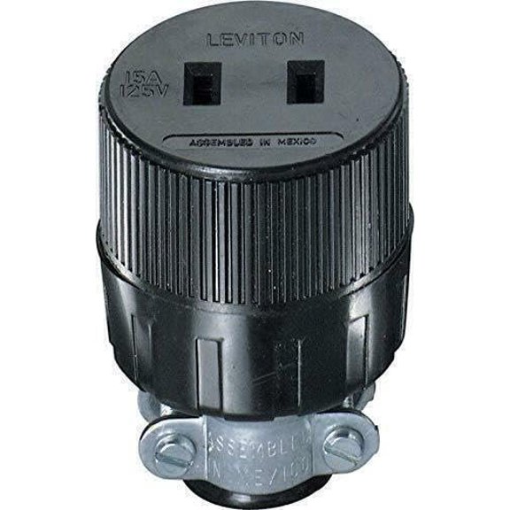 Leviton L10-00612-000 15 Amp 2 Pole Connector Residential
