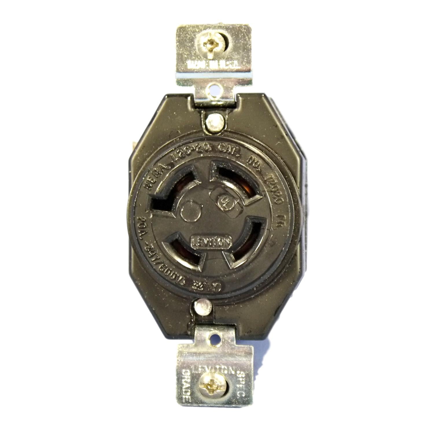 Leviton L2020 Turn Locking Receptacle Turn Twist Lock Outlet NEMA L20