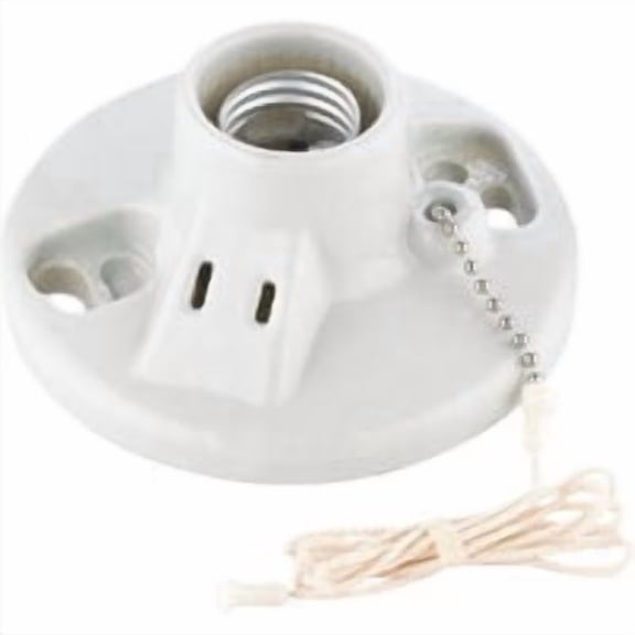 Leviton Lampholder With Grounded Outlet - Pack of 10