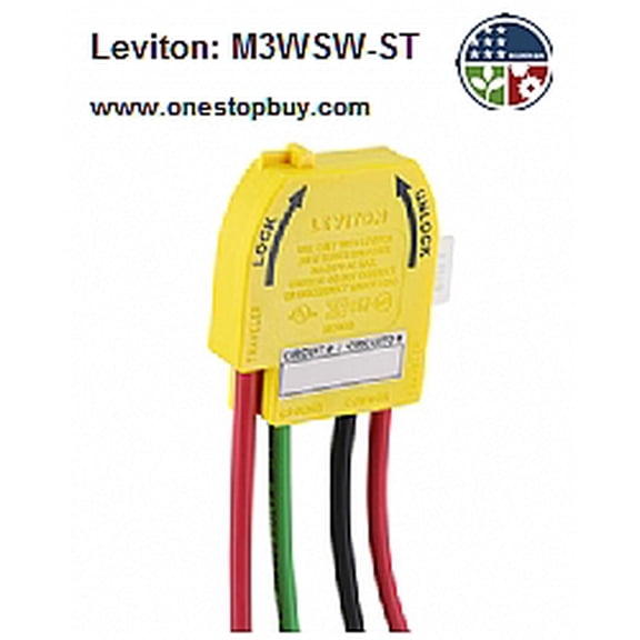 Leviton M3WSW-ST LEV LOK 3W MODULE