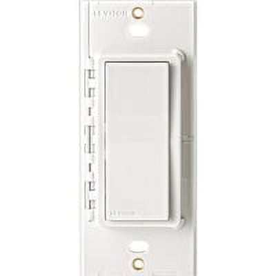 White Wireless Smart Rocker Switch with WiFi and Voice Control