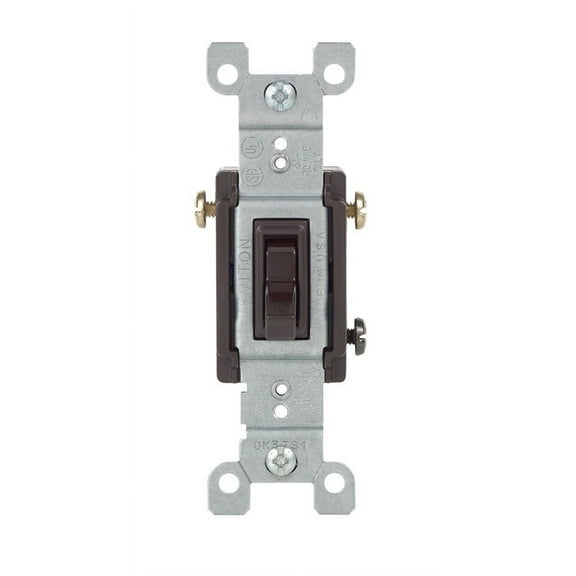 Leviton 01453-02S 15 Amps Toggle Switch Brown 1pc