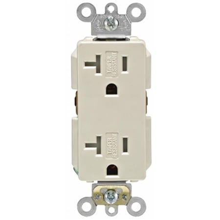 Leviton Mfg 20 Amp Light Almond Decora Plus Duplex Receptacle