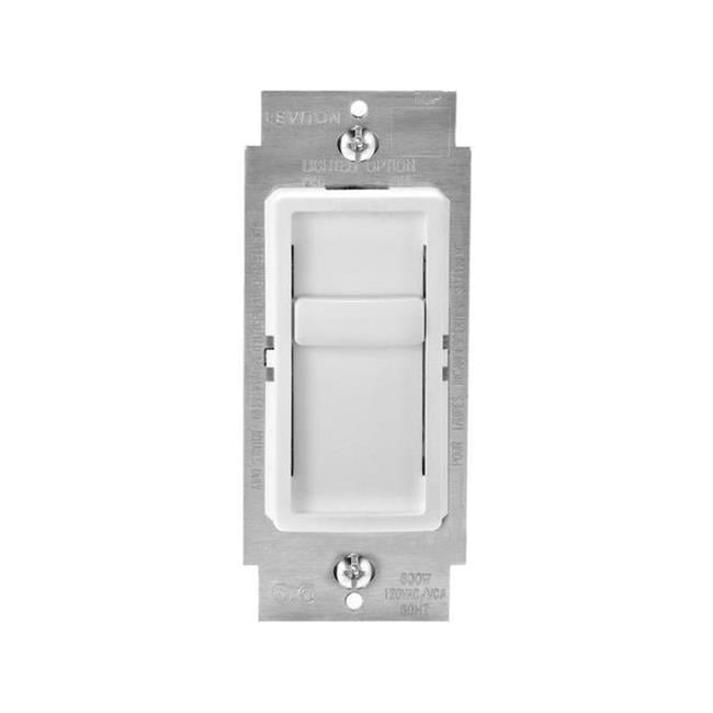 Leviton White Single Pole Slide Dimmer Switch