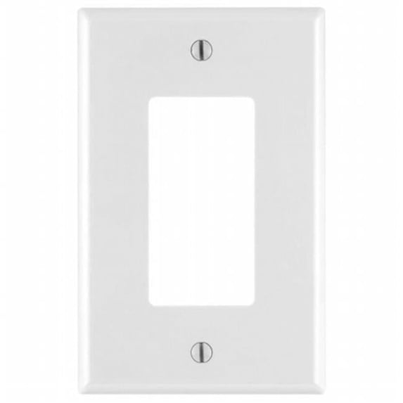 Leviton Mfg Plate 1Dec Mid Nyl 10Pk Wh M52-0PJ26-0WM White Midway Wall Plate for Rocker-Style Switches