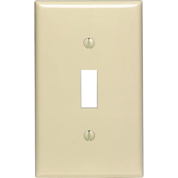 Leviton Midway Ivory 1 gang Nylon Toggle Wall Plate 1 pk (Pack of 20)