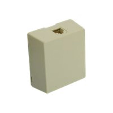 Leviton Type 625A2 Surface Mount Jack - Surface mount box - ivory - 1 port