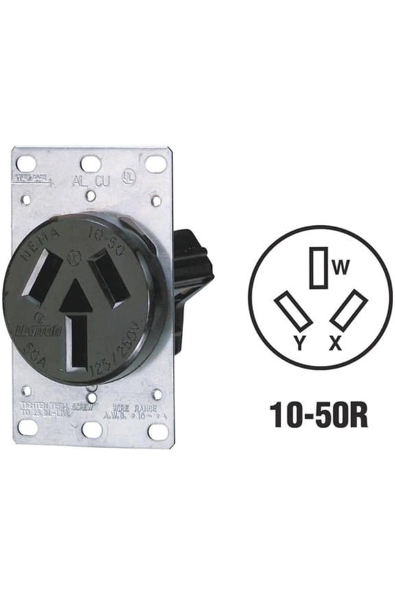 Non-Grounding Range Power Outlet - Pack of 24 Indoor & Outdoor Use, NEC-Compliant