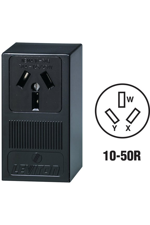Non-Grounding Range Power Outlet - Pack of 2 Indoor & Outdoor Use, NEC-Compliant