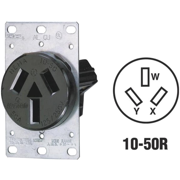 Leviton Non-Grounding Range Power Outlet - Pack of 8  Indoor & Outdoor Use, NEC-Compliant