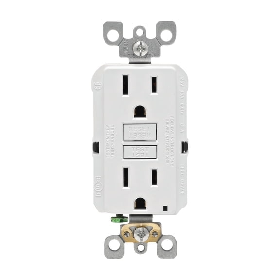Leviton SmartLockPro Self-Test Rounded Corner GFCI Outlet - Pack of 2