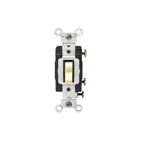 Leviton Long Life Illuminated Commercial Grade Toggle Single Pole Switch - Pack of 6