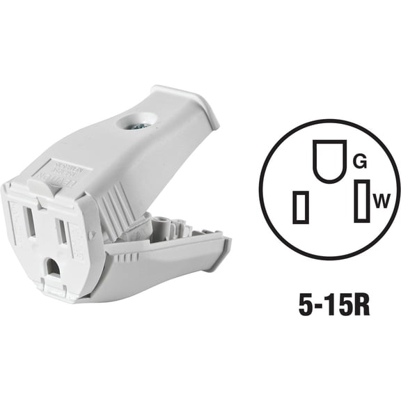 Leviton Outlet 15 Amp Nema 5-15 R Wht