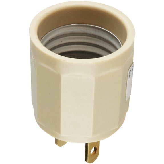 Leviton Outlet to Light Socket Adapter - Pack of 2  Indoor & Outdoor Use, NEC-Compliant