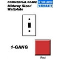 thumbnail image 1 of Leviton PJ1-R Wallplate 1-Gang Toggle Midway Size Nylon - Red, 1 of 1