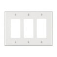 thumbnail image 1 of Leviton PJ263-W White Midway Nylon Three Gang Decora Wall Plate, 1 of 3