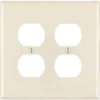 Leviton Almond 2-Gang Duplex Nylon Wall Plate