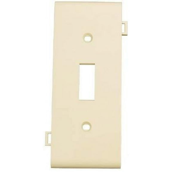 Leviton Toggle Switch Wall Plate Sectional - Thermoplastic Nylon - 1-Gang, Ivory