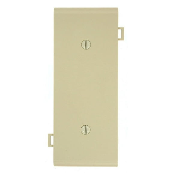 Leviton Blank Sectional Wall Plate PSC14-I Center Section - Unbreakable Nylon - Ivory