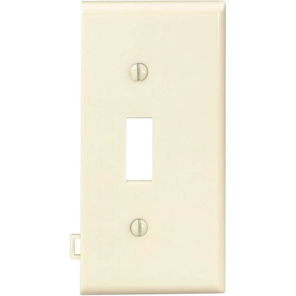 Leviton 004-0PSE1-00I Sectional Ivory Toggle Switch End Panel Wallplate.