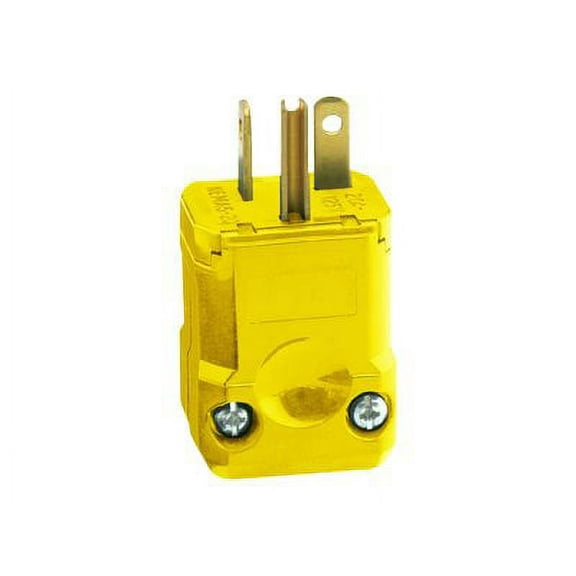 Leviton Python Electrical Zip Cord Plug - Yellow