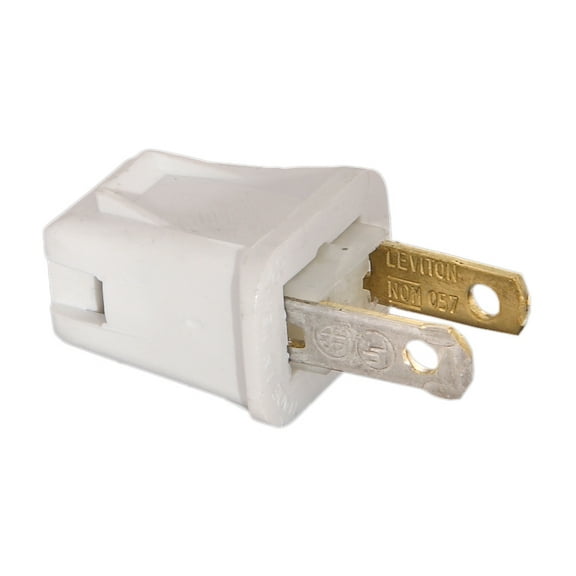 Leviton Quick Attachment Plugs, White Color