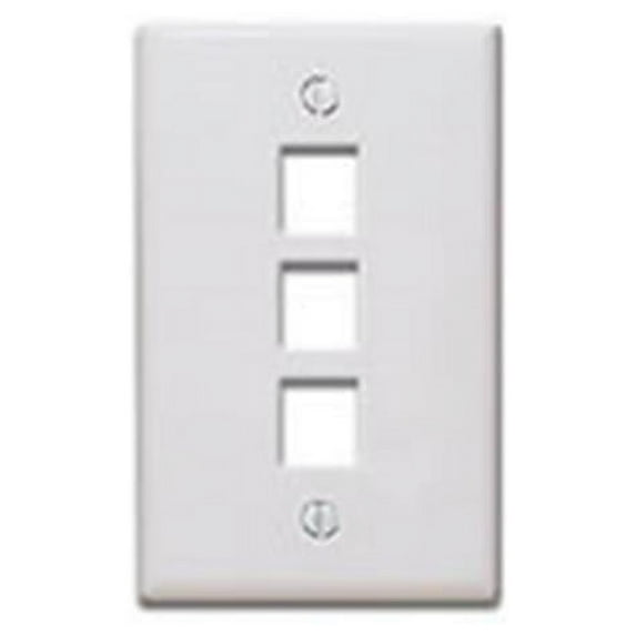 Leviton QuickPort 3 Port Faceplate