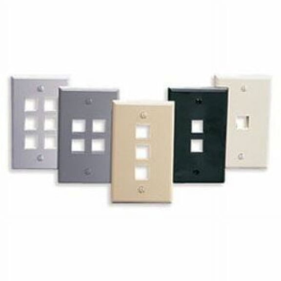 Leviton QuickPort 3 Socket Faceplate
