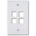 thumbnail image 1 of Leviton QuickPort 4 Socket Faceplate, 1 of 1