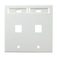 thumbnail image 1 of Leviton 42080-2WP Quickport 2-Port Wallplate ID Window, 1 of 2