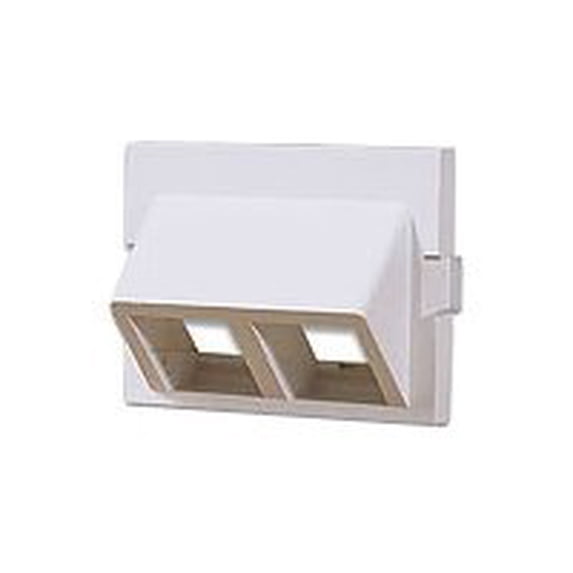 Leviton QuickPort MOS Simplex Module Adapter - Modular insert - ivory