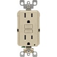 thumbnail image 1 of Leviton GFCI Receptacle in Ivory — UL Listed for US Residential Electrical Code Compliance, Drop-in NEC-Standard Wiring, 1 of 2