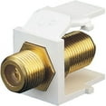 thumbnail image 1 of Leviton R0240831W Gold Plated 'F' Speaker Jacks In White, 1 of 1