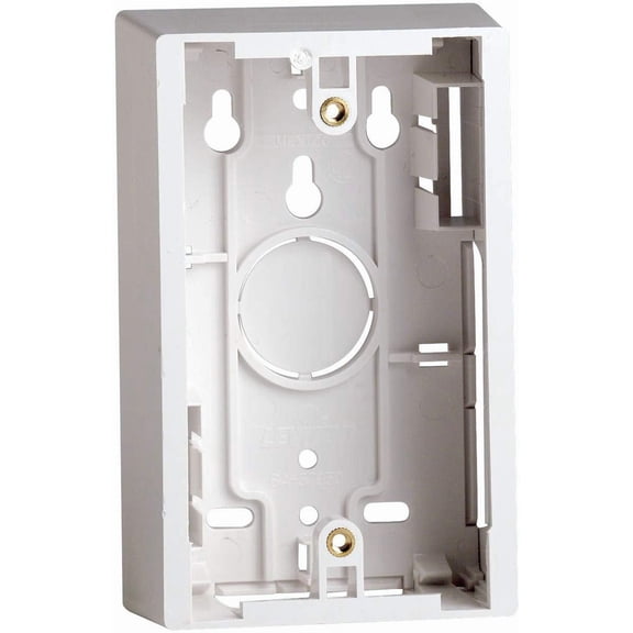Leviton R04-42777-00W Single-Gang Surface Mount Wiring Box, White