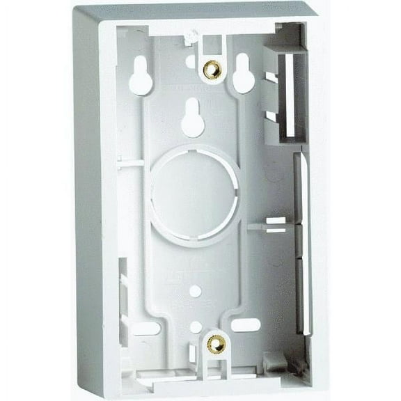 Leviton R04-42777-00W Single-Gang Surface Mount Wiring Box, White
