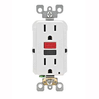 Leviton R72-GFNT1-0RW 15 Amp White SmartlockPro Self-Test GFCI