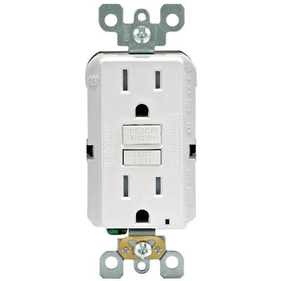 Leviton R92-GFTR1-0KW 15 Amp White GFCI Receptacle