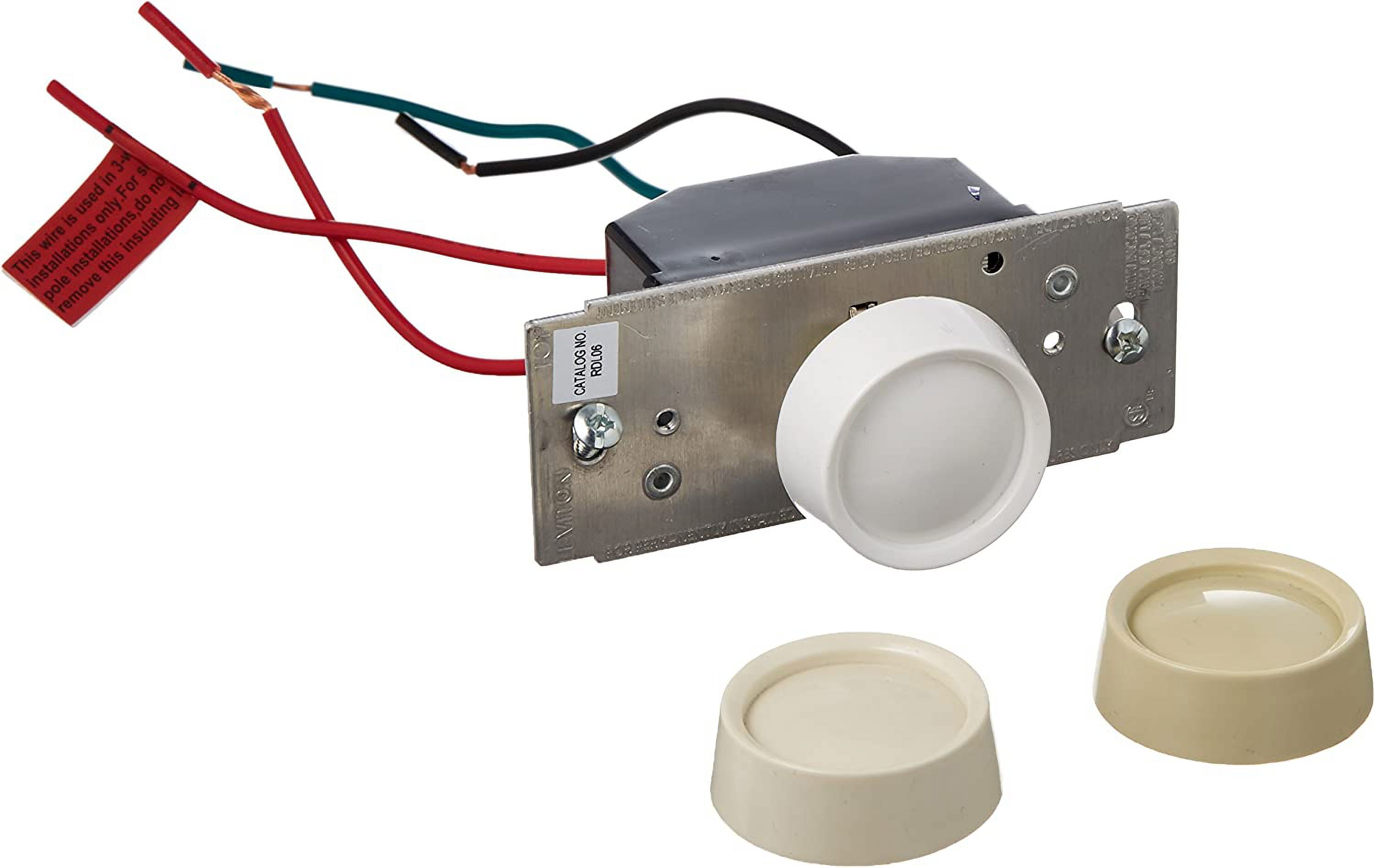White Rotary Dimmer Switch for LED and Incandescent Bulbs