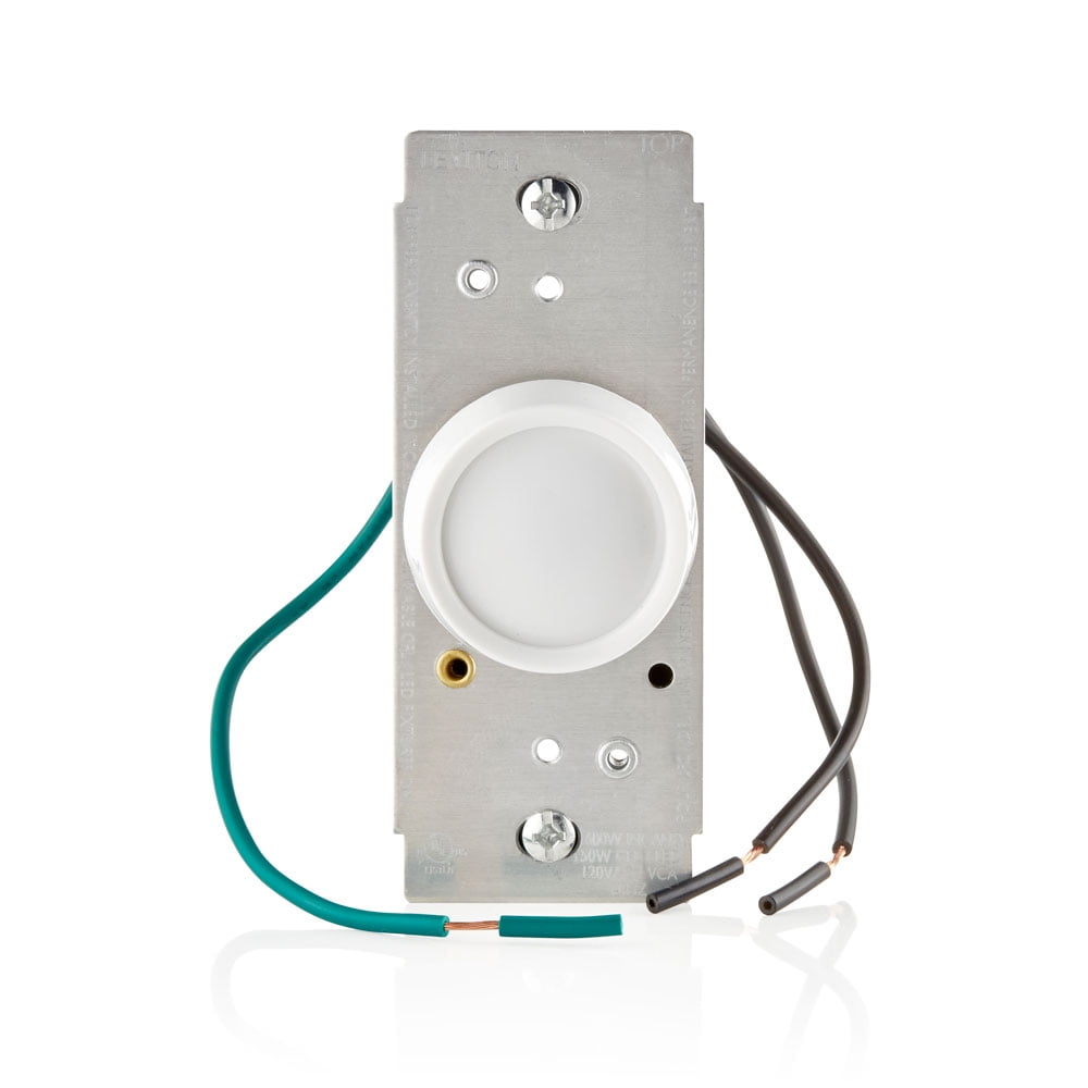 White Rotary Dimmer Switch for LED and Incandescent Bulbs